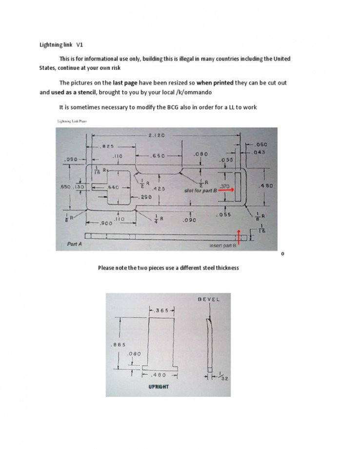 Lightning Link Printable Template V