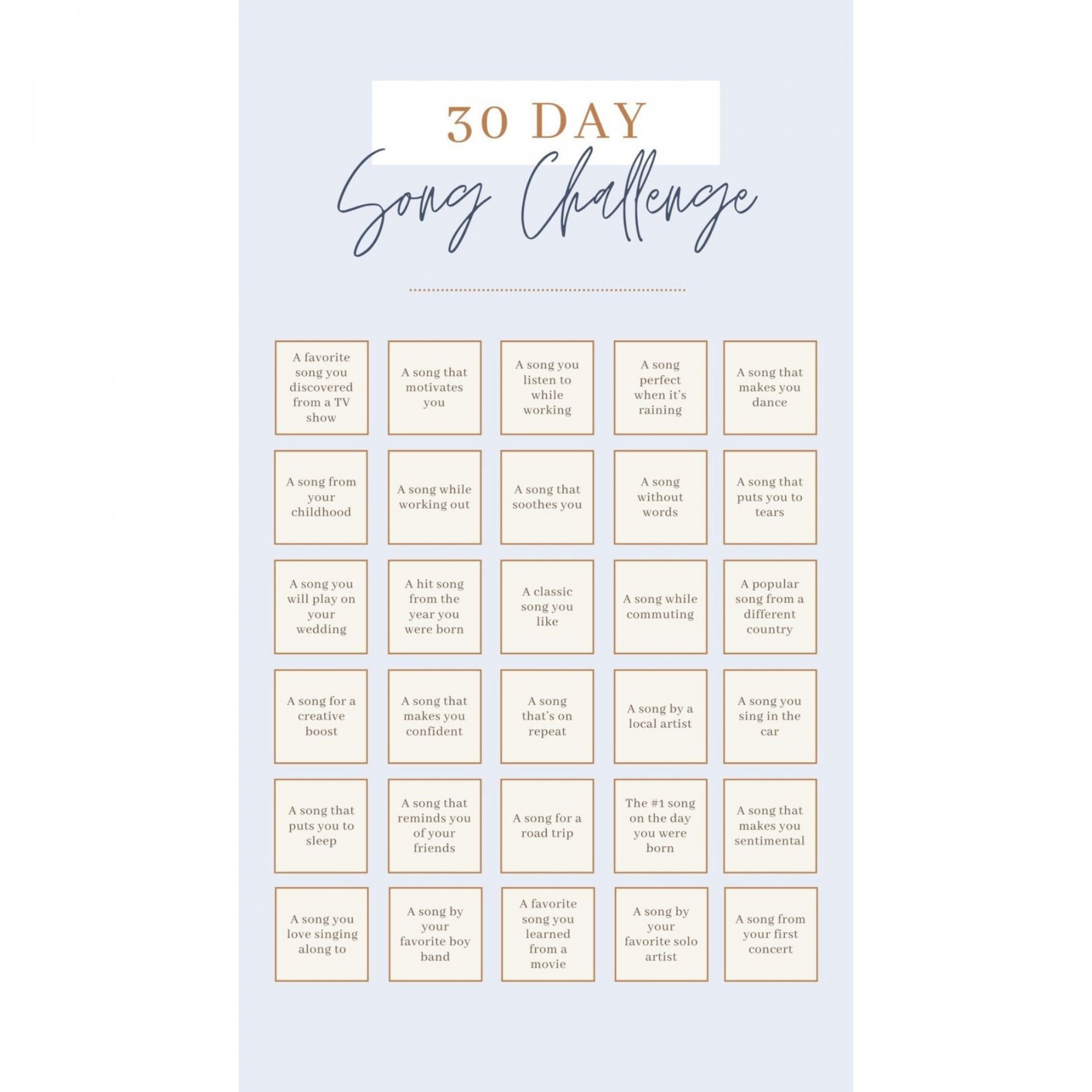 Make a  Day Challenge Template for Instagram, Twitter, or Facebook