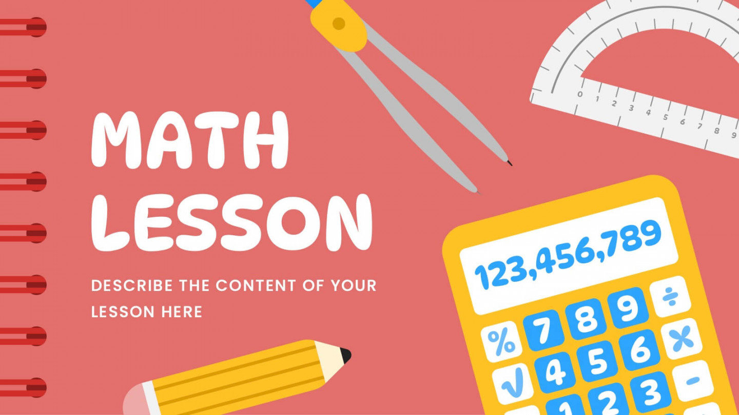 Math and Geometry Lesson Powerpoint Template and Google Slides Theme