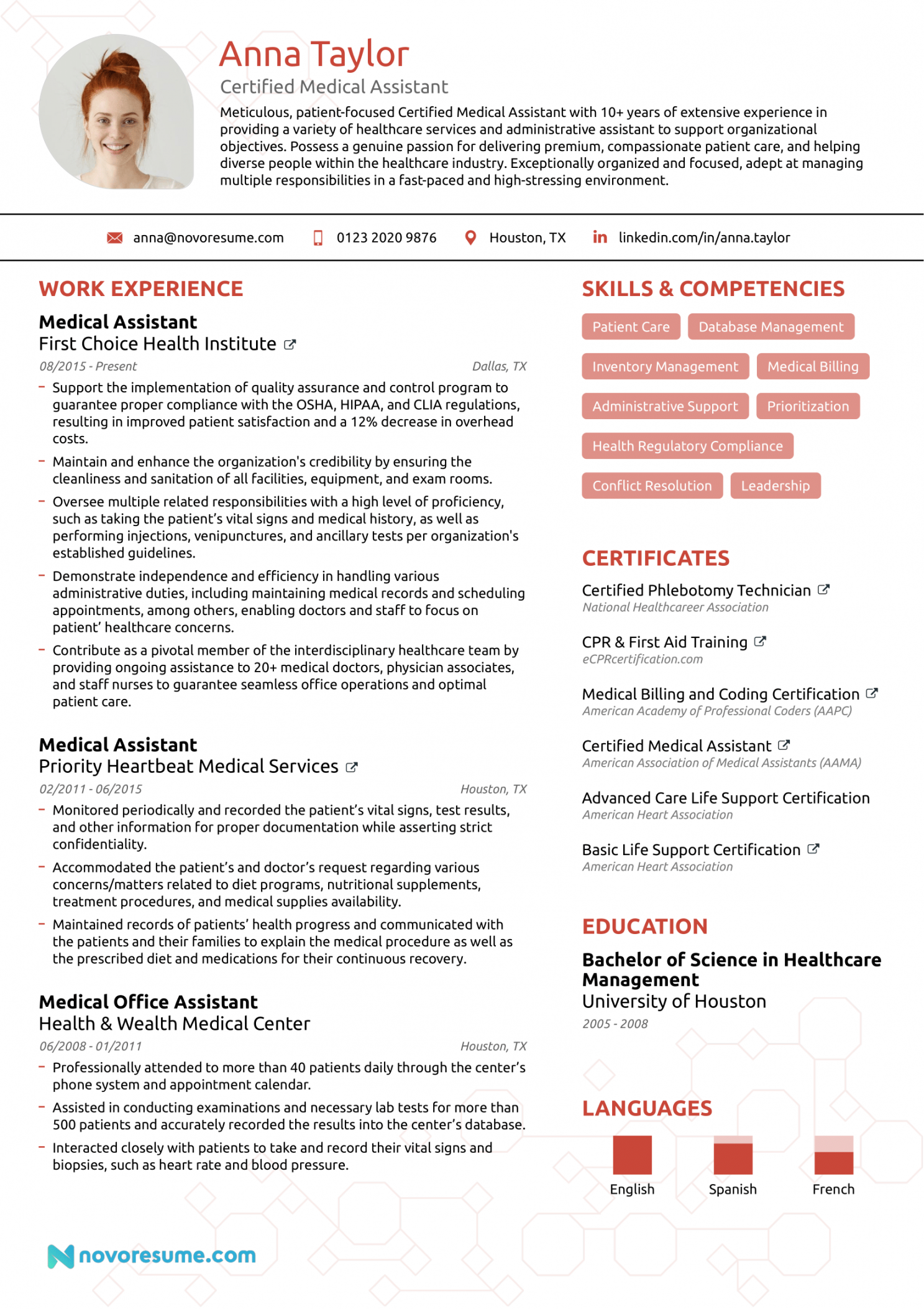 Medical Assistant Resume - Examples & Guide for