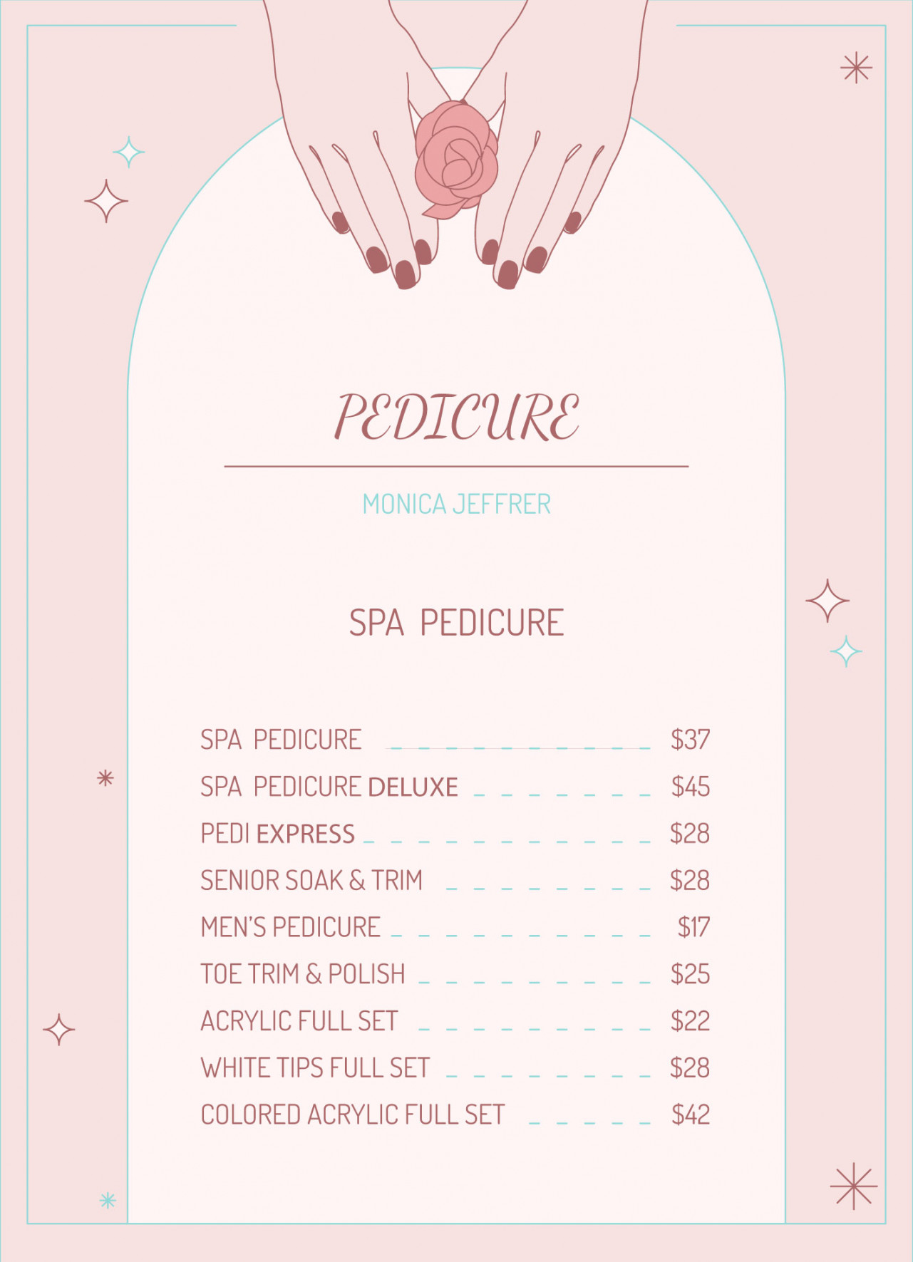 Nail Price List Free Google Docs Template - gdoc