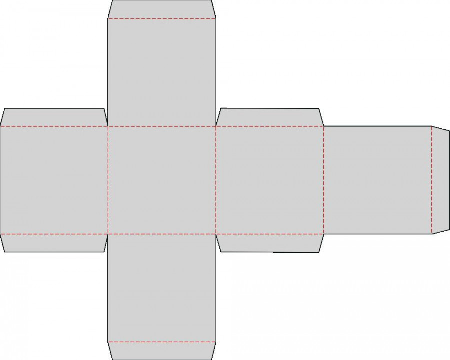 New Document Template: Basic Square Box with Flap Lid - Pazzles