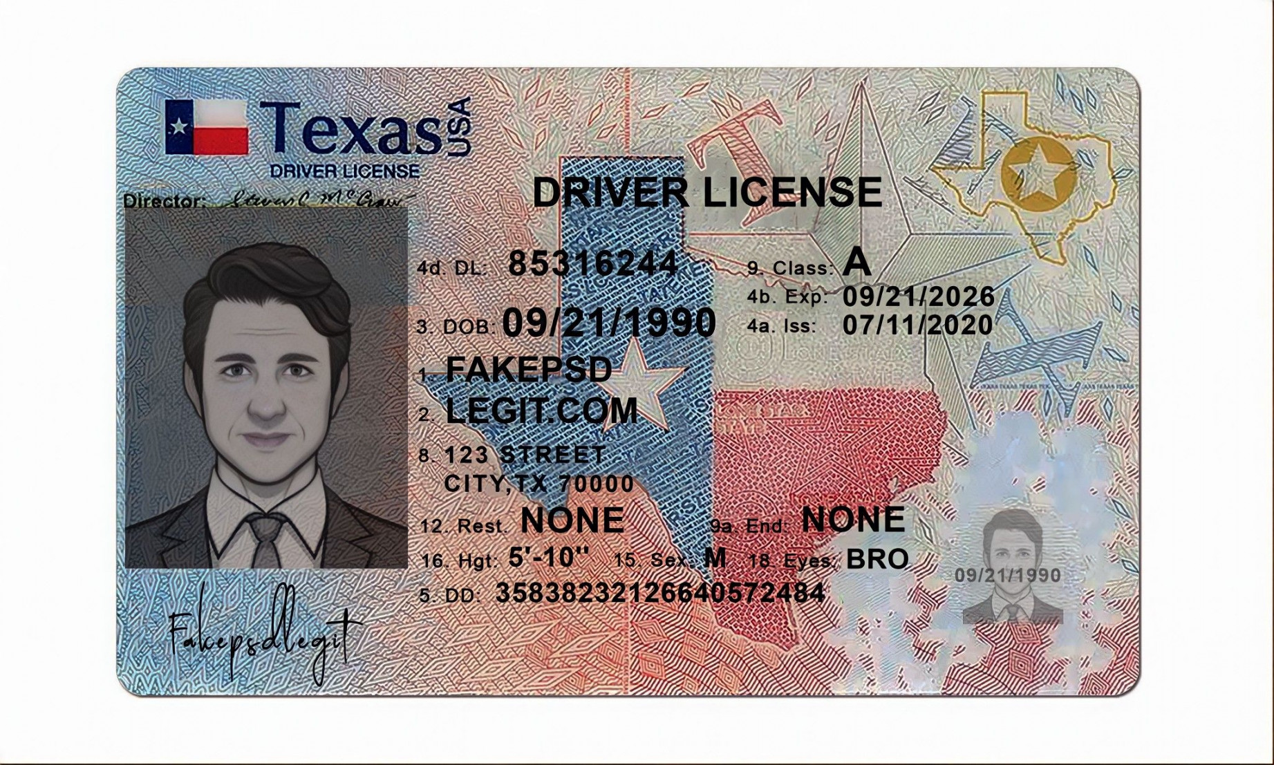 Pin on driver license