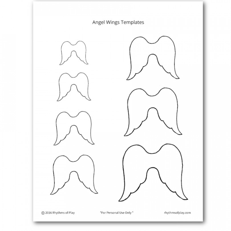 Printable Angel Wings Template