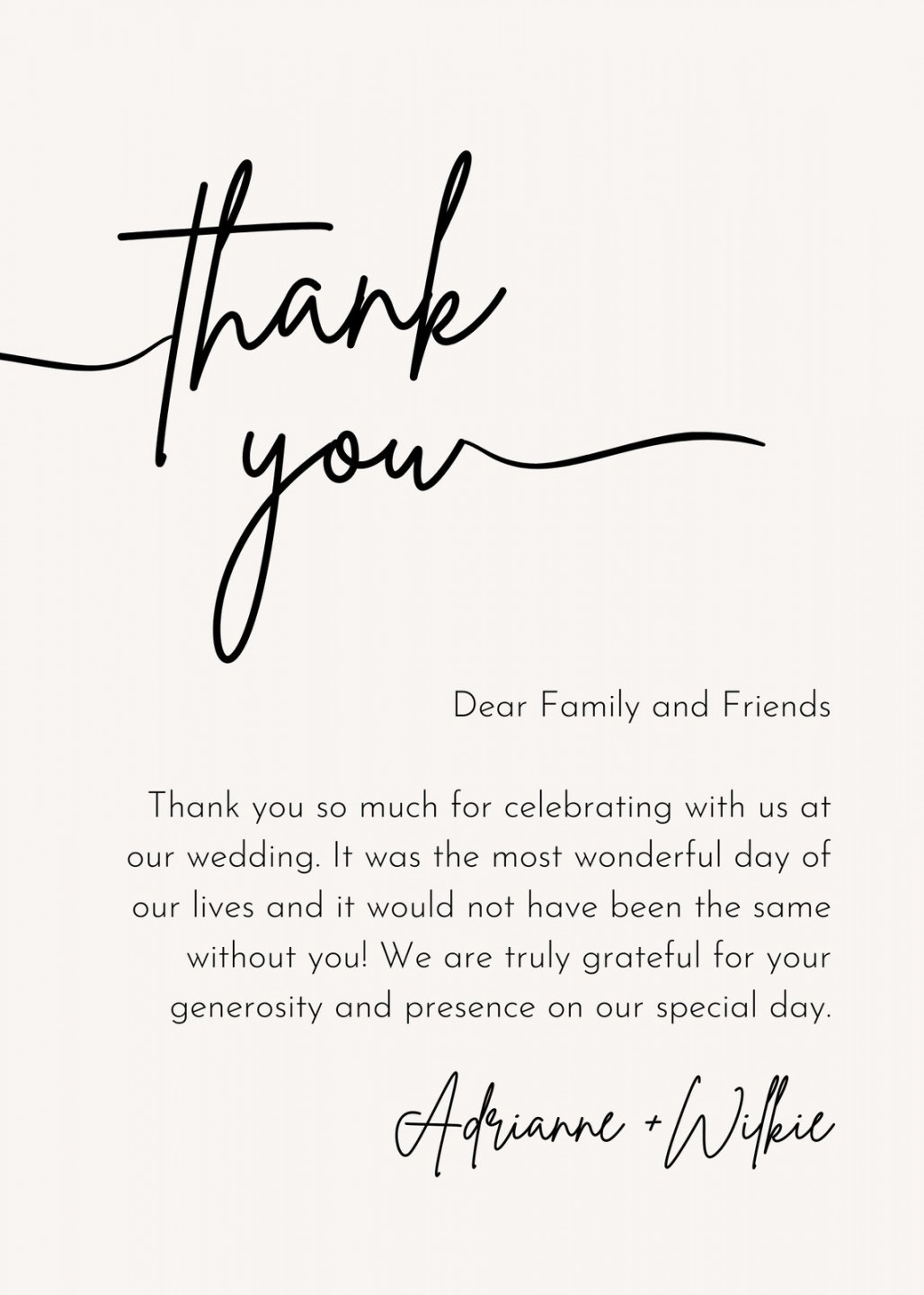 Printable, customizable thank you card templates  Canva