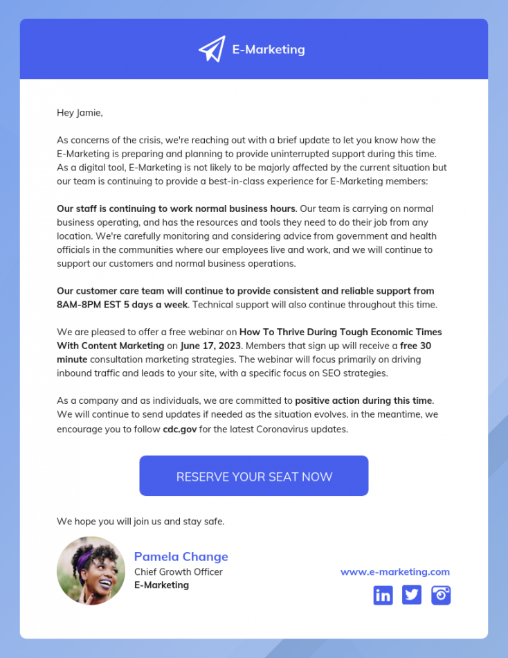 + Professional Email Templates to Engage Audience - Venngage