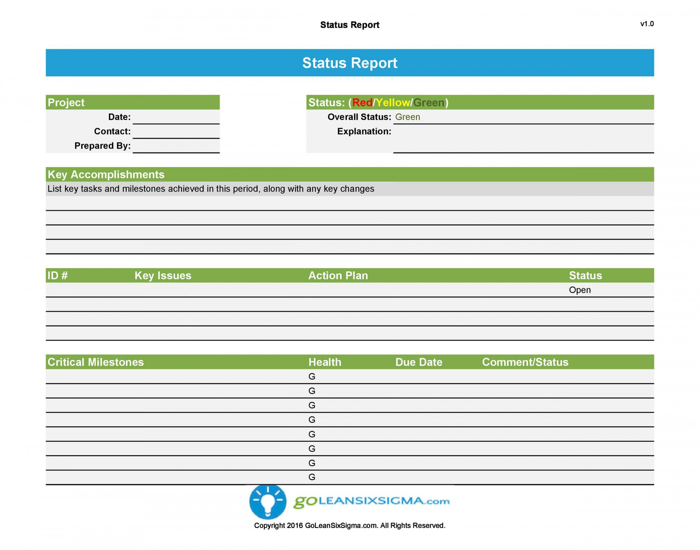 + Project Status Report Templates [Word, Excel, PPT] ᐅ TemplateLab