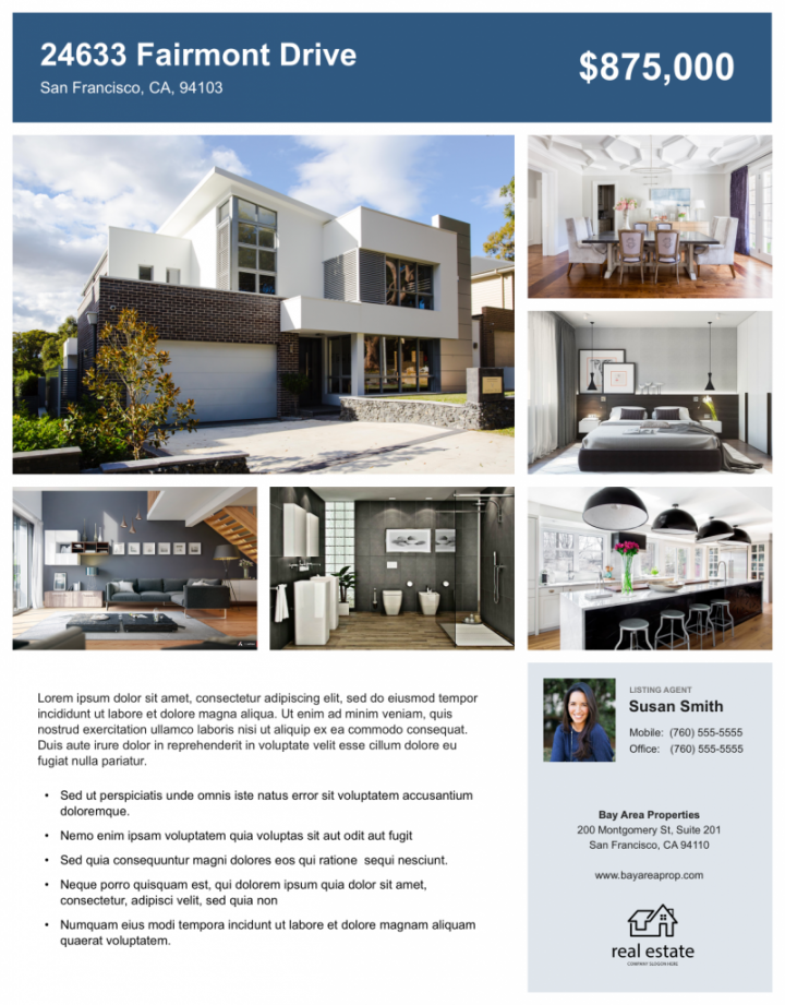 Real Estate Flyer (Free Templates)  Zillow Premier Agent