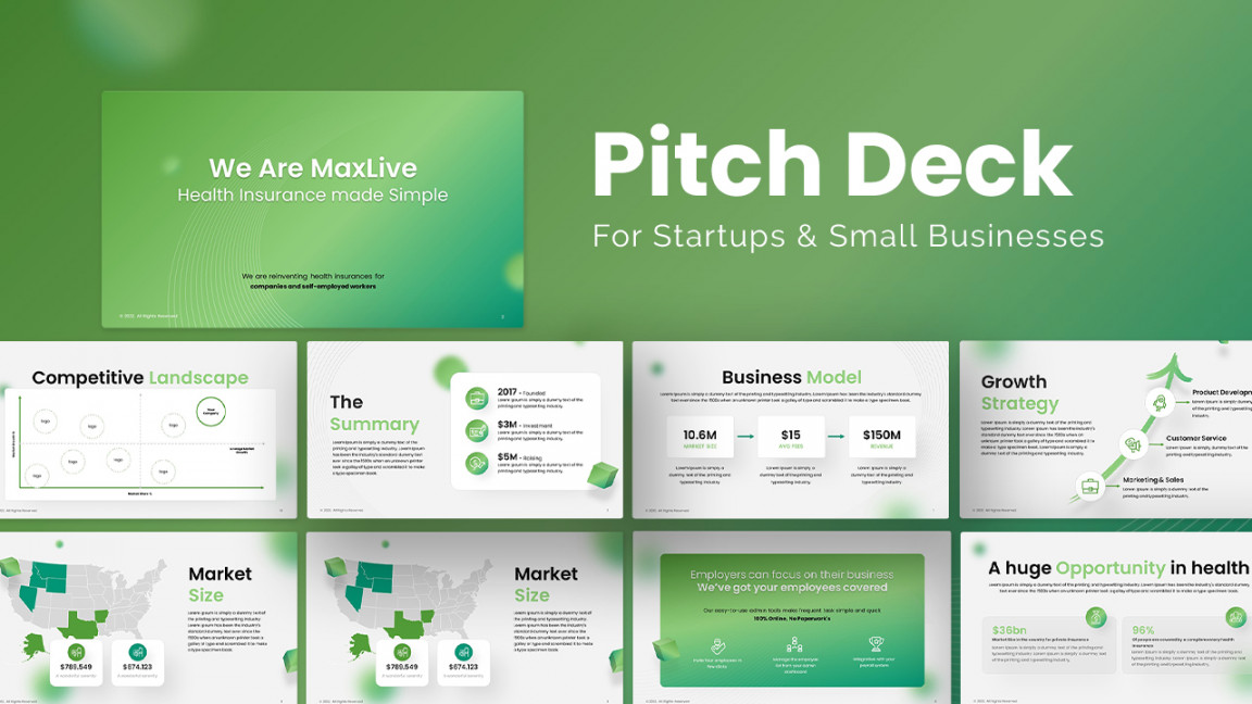 Small Business Pitch Presentation Templates - SlideKit