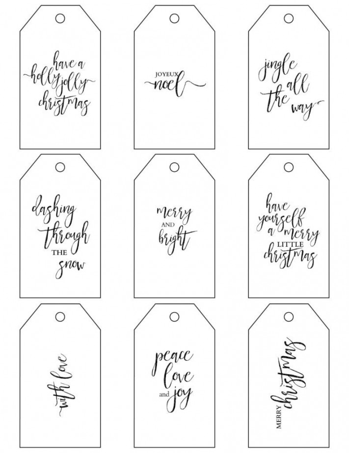 Template Ideas Free Gift Tag Templates Christmas throughout