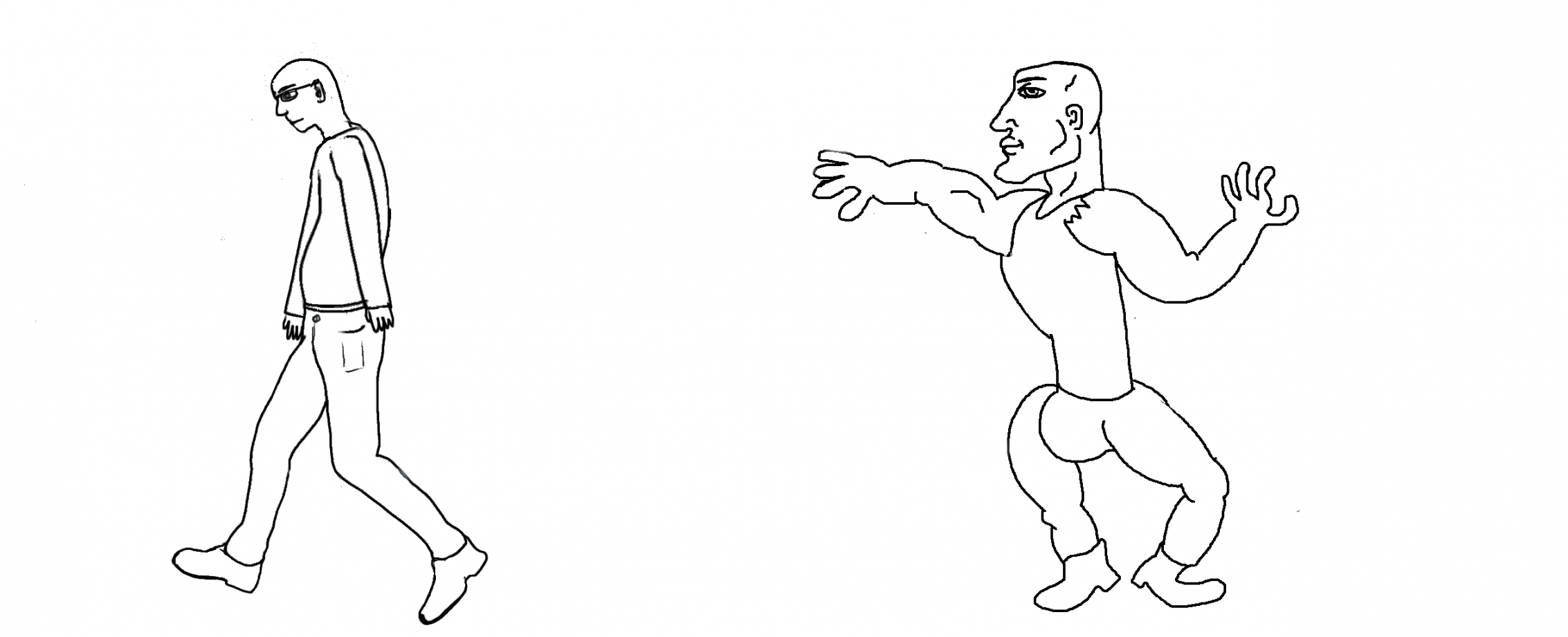 Virgin vs. Chad Template  Virgin vs