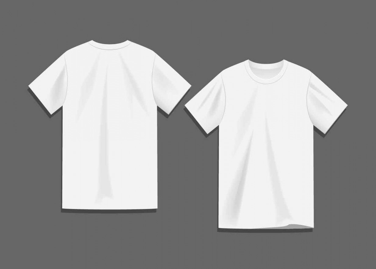 White Blank T-shirt Template Vector  Blank t shirts, T shirt