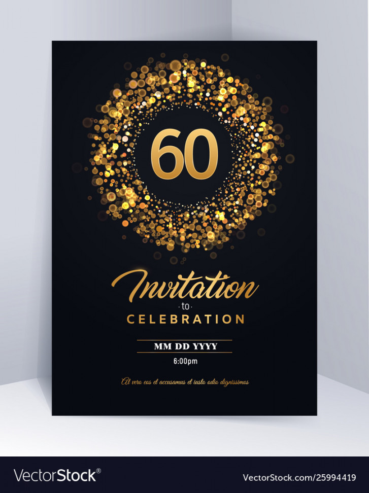 years anniversary invitation card template Vector Image