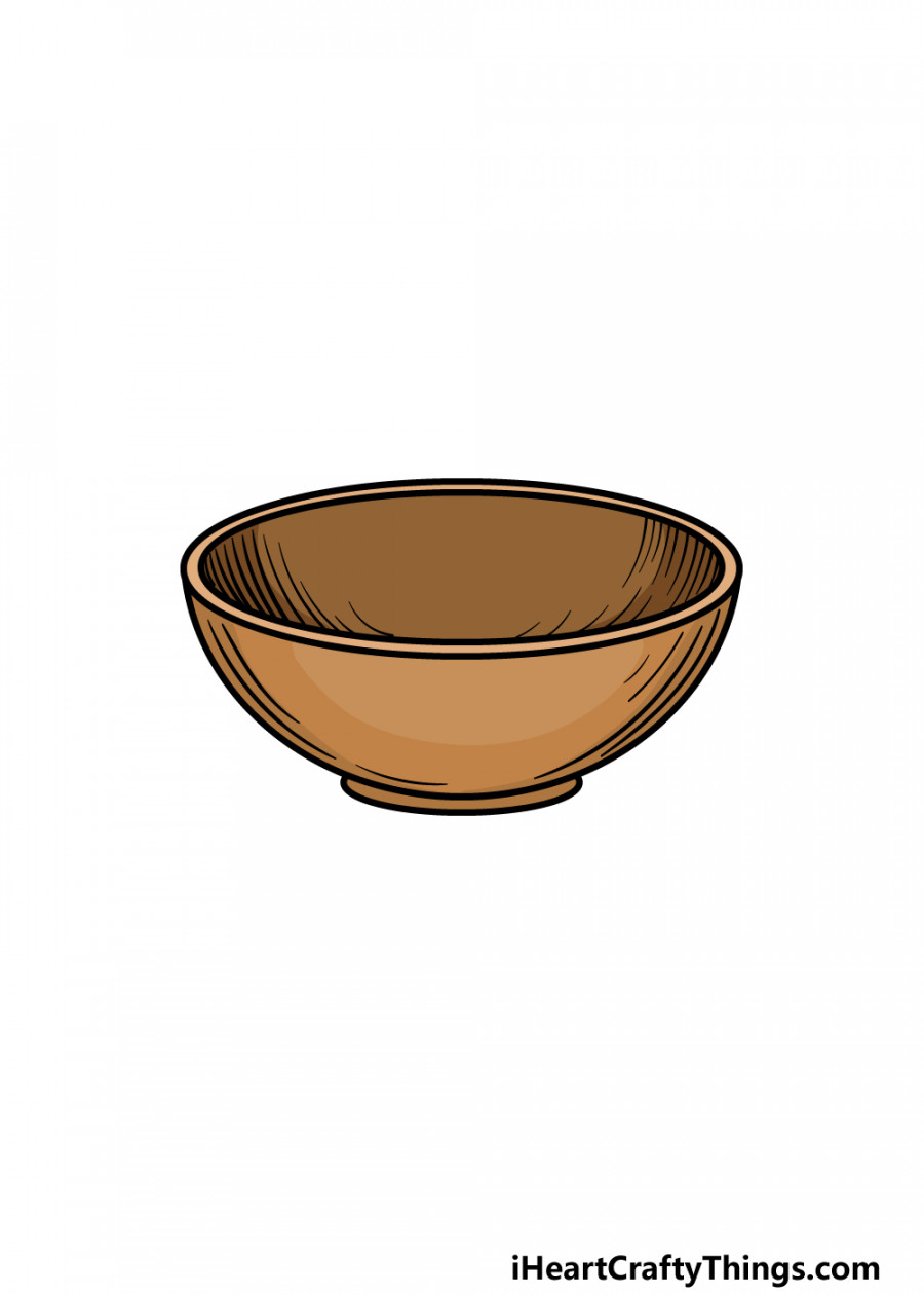 Bowl Drawing - How To Draw A Bowl Step By Step