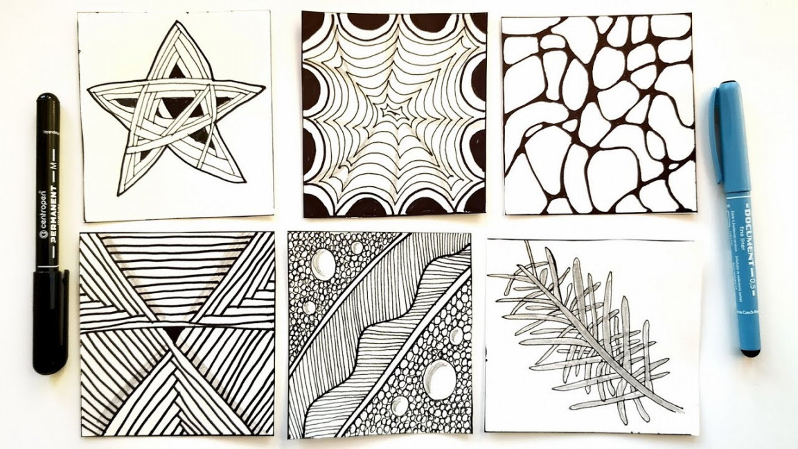 Creative Zentangle Patterns Ideas - DIY Doodle Art Drawing For Beginners