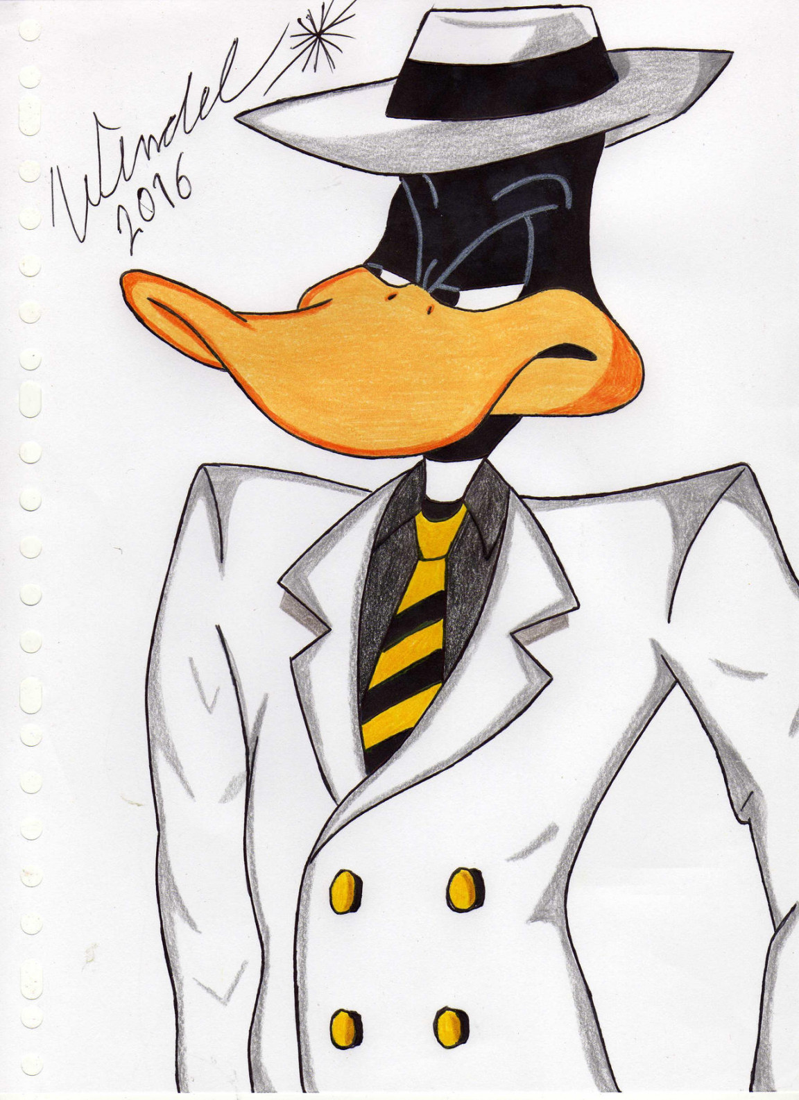 Daffy Duck as a Gangster by WendelKrolis on DeviantArt