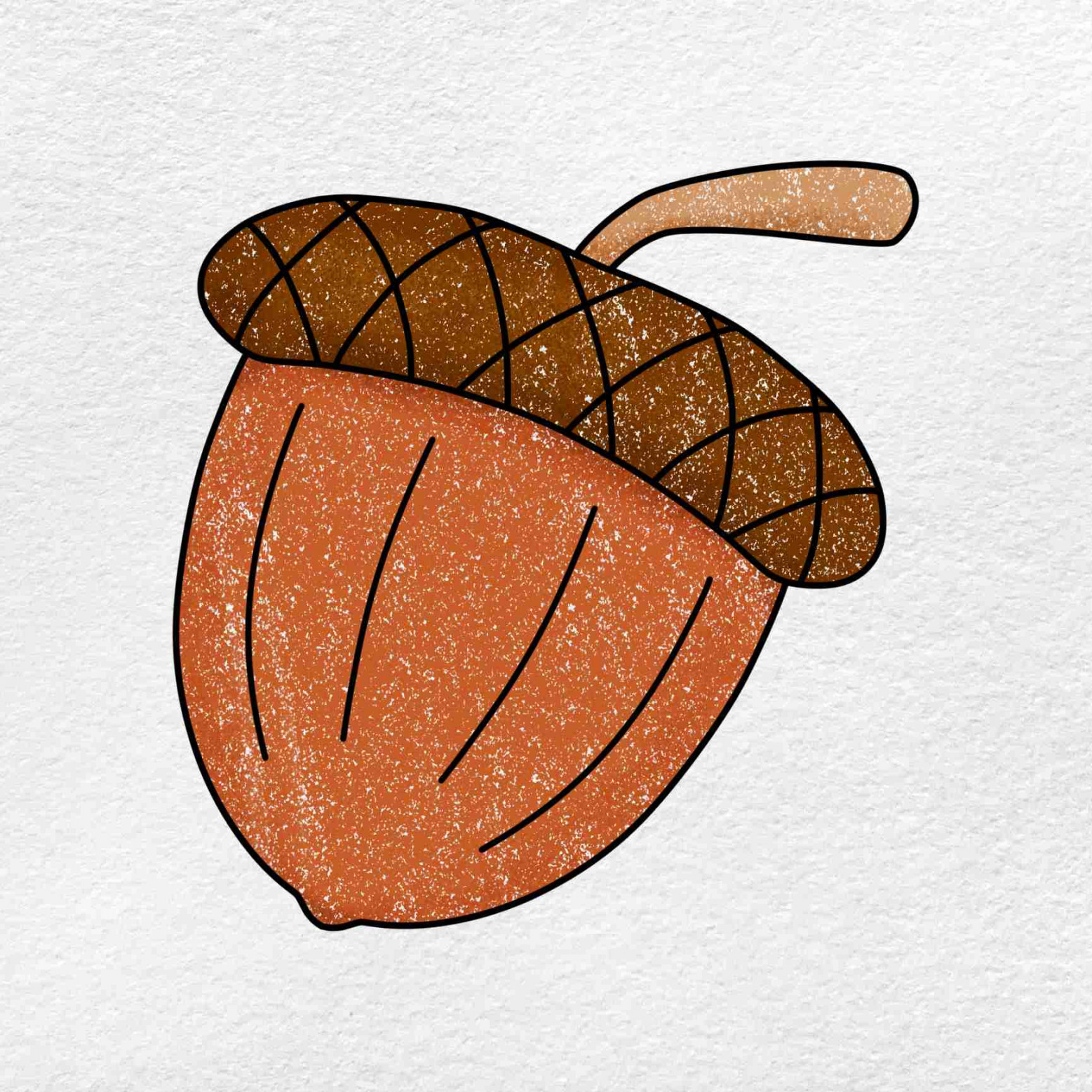 Draw an Acorn - HelloArtsy