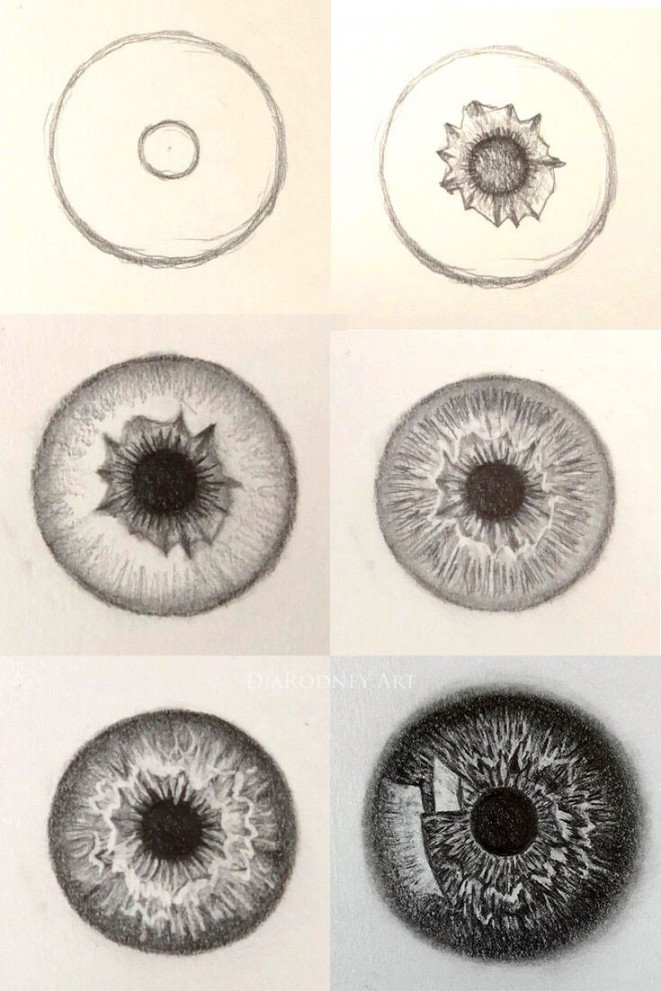 Drawing Eyeball 👁  Dibujo del globo ocular, Dibujos de personas