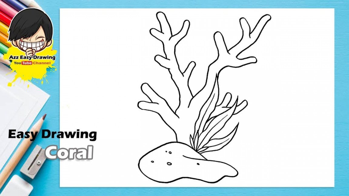 Easy Coral Drawing