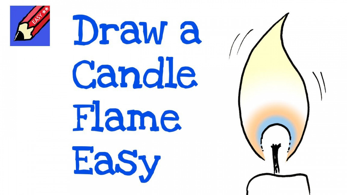 How to Draw a Candle Flame Real Easy