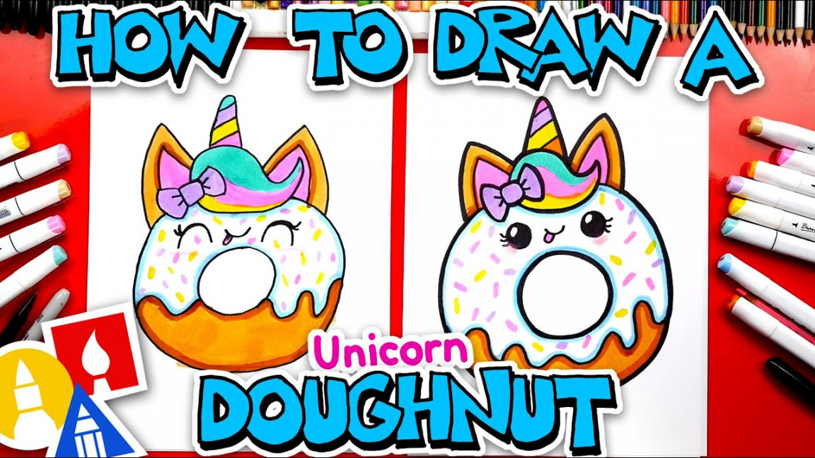 How To Draw A Cute Unicorn Doughnut