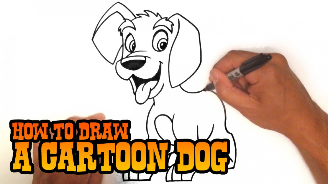 How to Draw a Dog - Step by Step for Kids