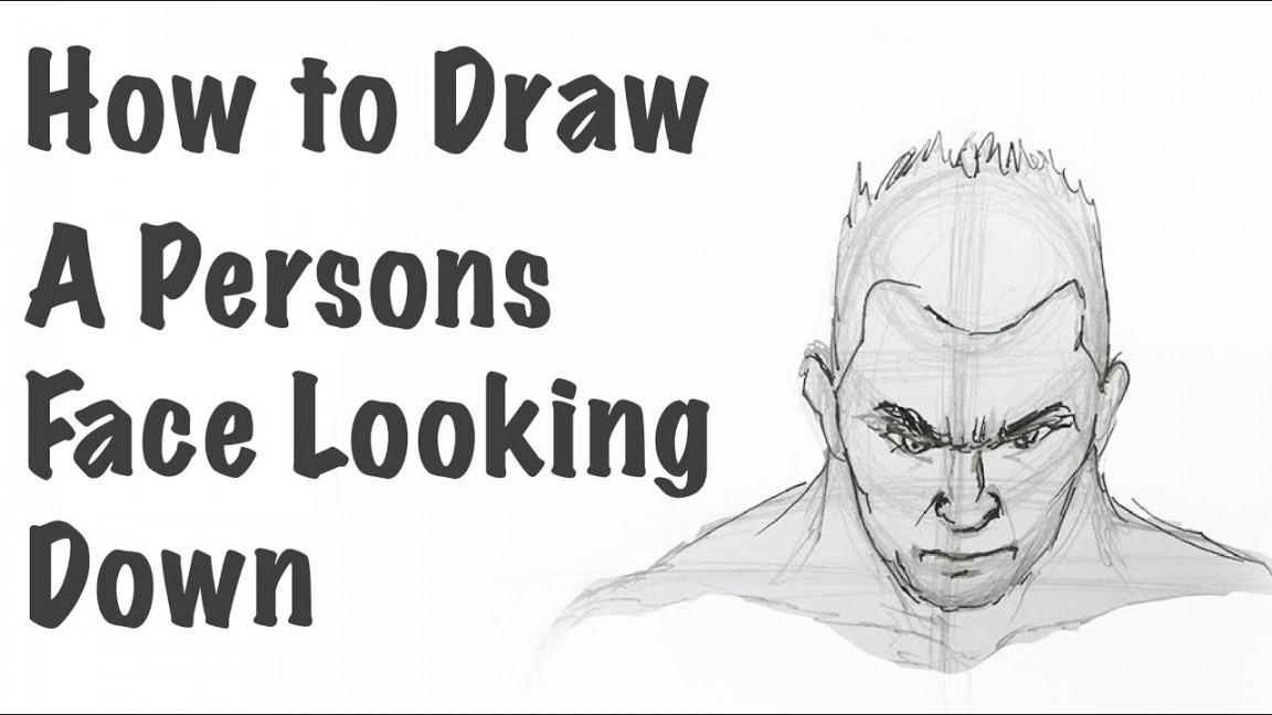 How to Draw a Persons Face Looking Down