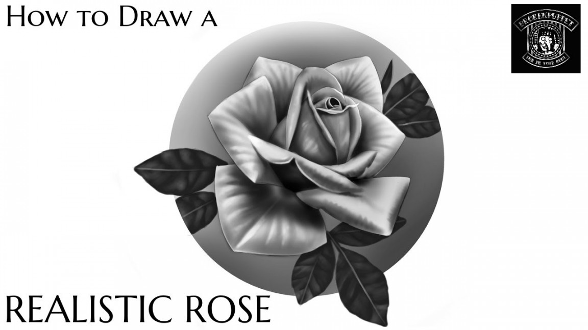 How to draw a Realistic Rose Step by Step  Daily Drawing Tutorial