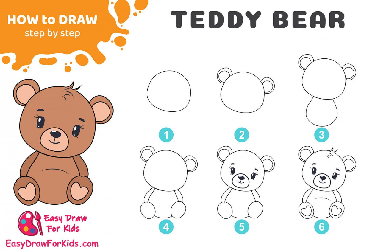 How To Draw A Teddy Bear: A Step-by-Step Guide  by Easy Draw For