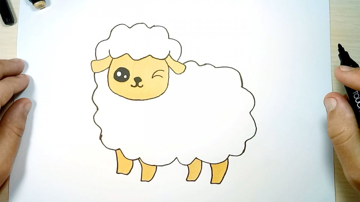 How to Draw Cute Lamb,Drawing Animal 🐑