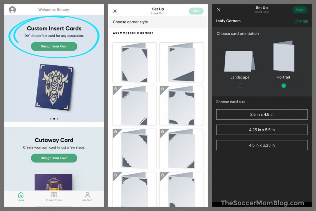How to Make Custom Cricut Insert Cards - The Soccer Mom Blog