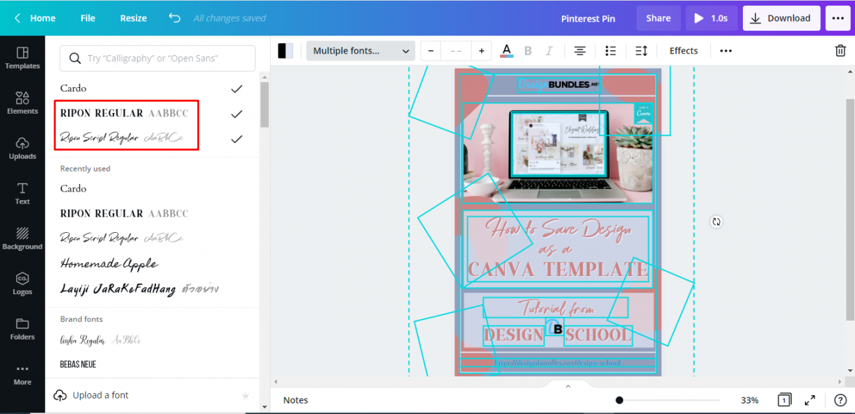 How to Save Design as Canva Template  Design Bundles