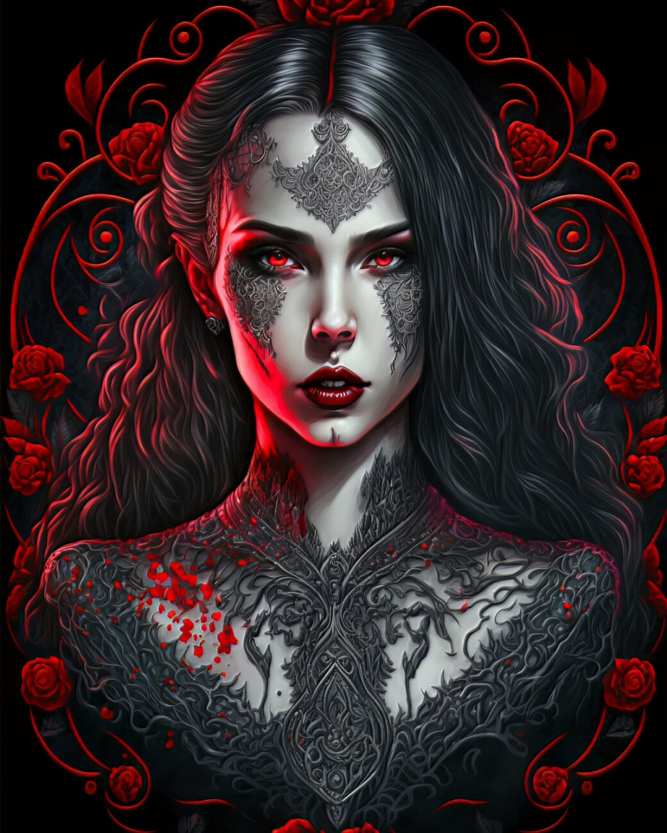 Illustration Vampire Girl