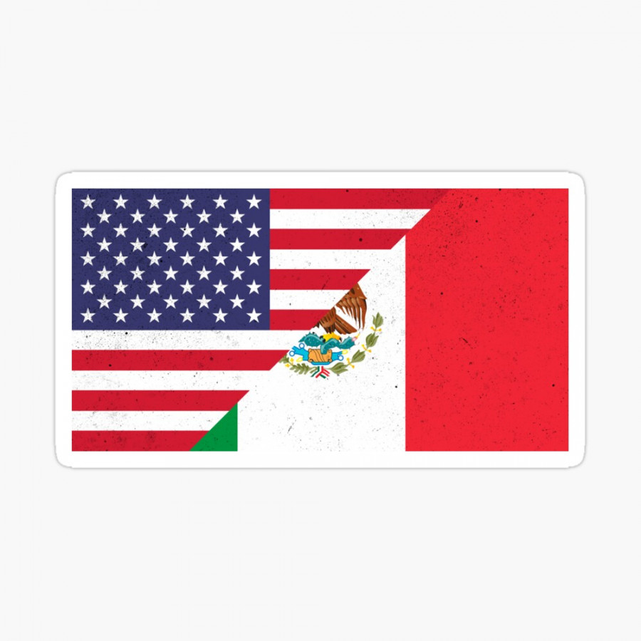 Mexican American Flag" Greeting Card for Sale by Groovysheck