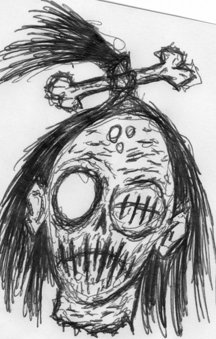 My Drawing Of A Shrunken Head by MrDodge on DeviantArt