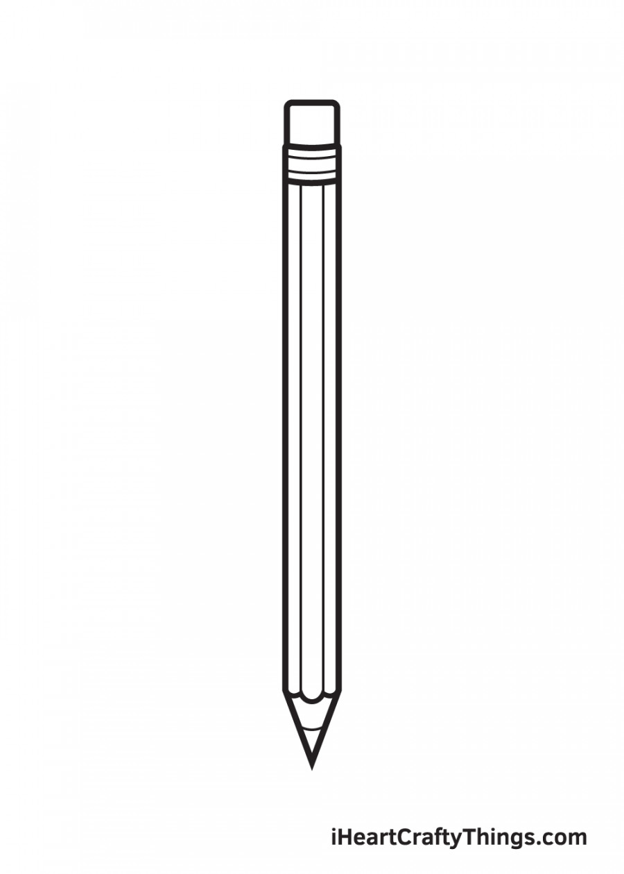 Pencil Drawing - How To Draw A Pencil Step By Step