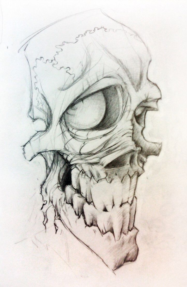 Pin by Andrea M on Drawing/Sketches  Skulls drawing, Skull art