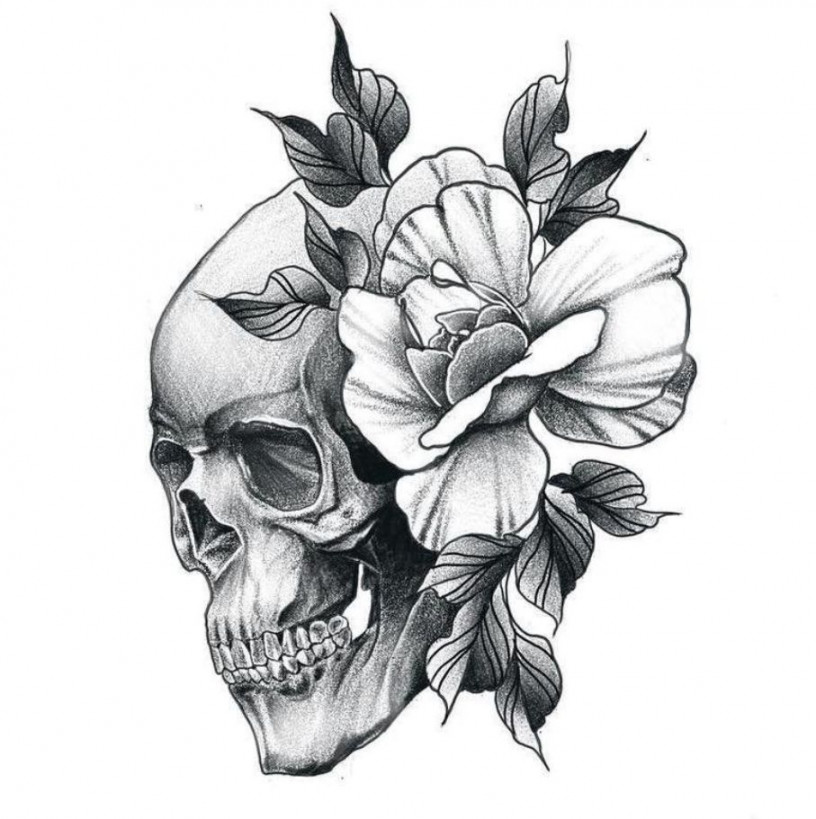 Pin by Mir Mohammad on Koh  Skull tattoo flowers, Skull tattoo