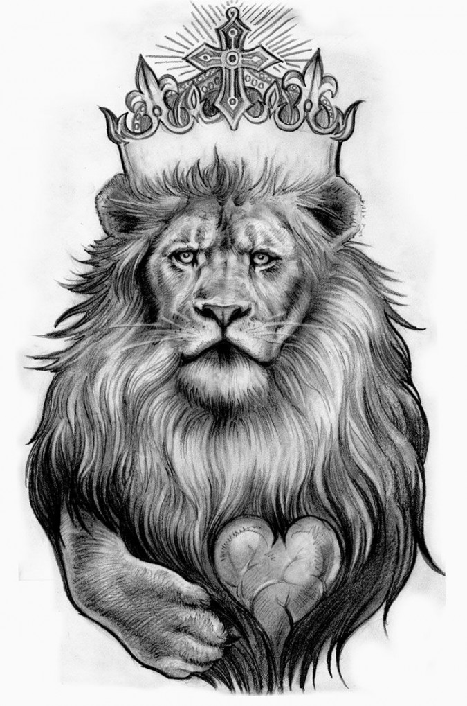 Pin on Lion Tattoo Designs For Men