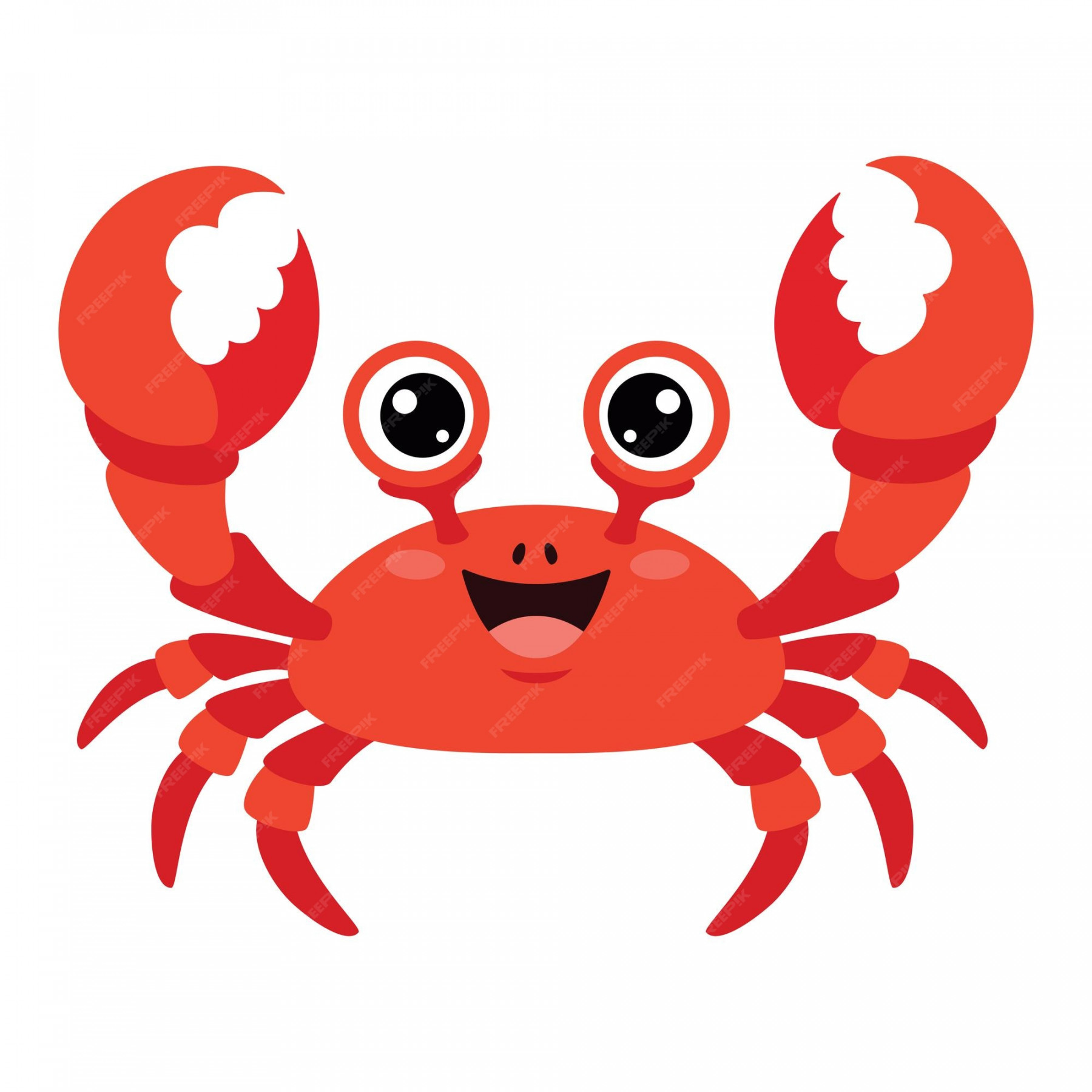 Premium Vector  Cartoon drawing of a crab