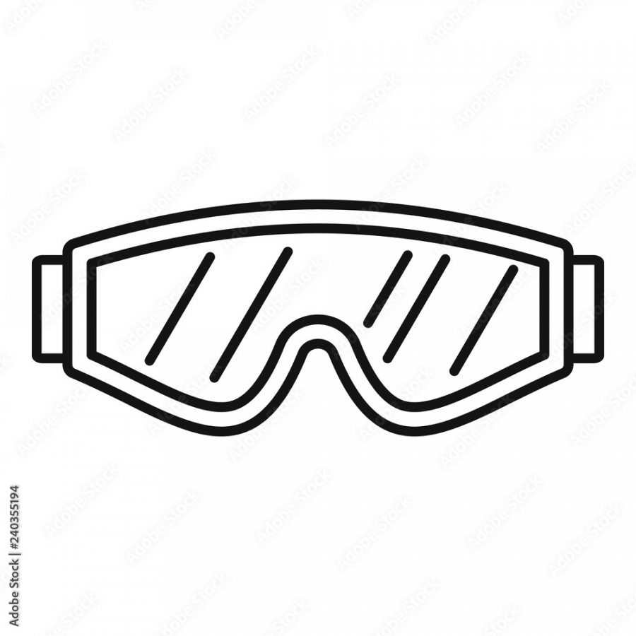 Safety glasses icon