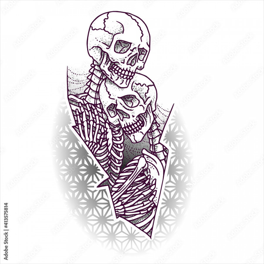 skeletons love Stock-Vektorgrafik  Adobe Stock