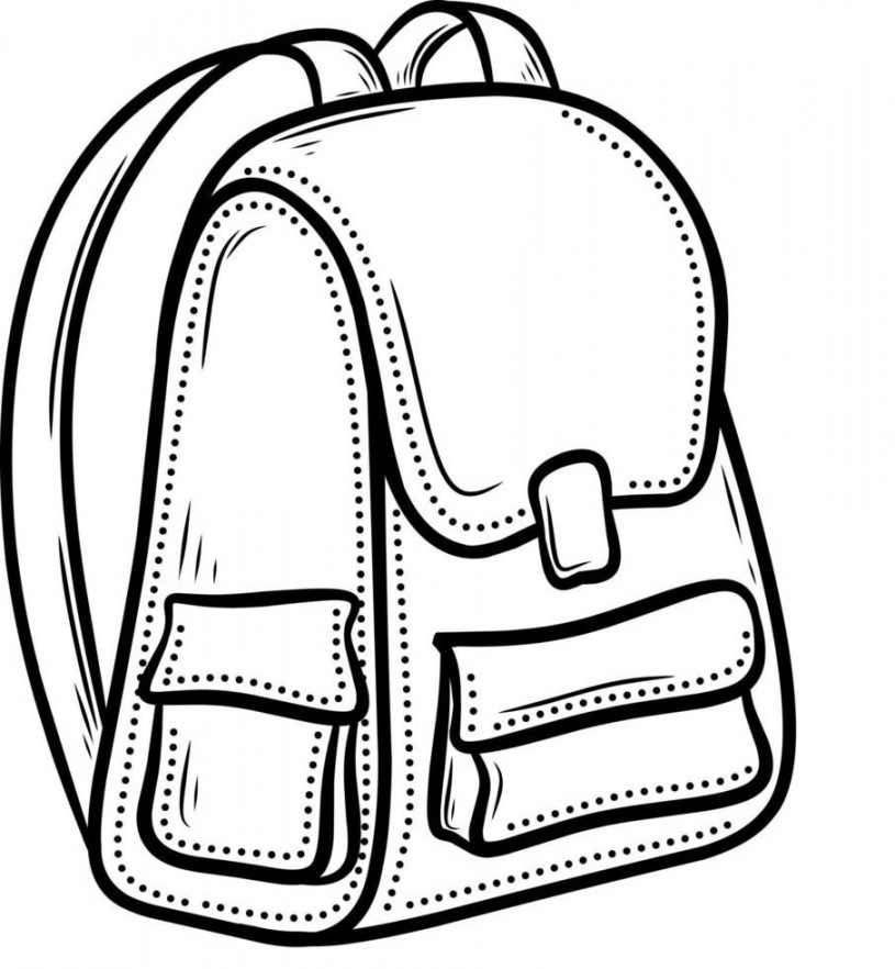 Sketch illustration of school bag  Drawing bag, School bags