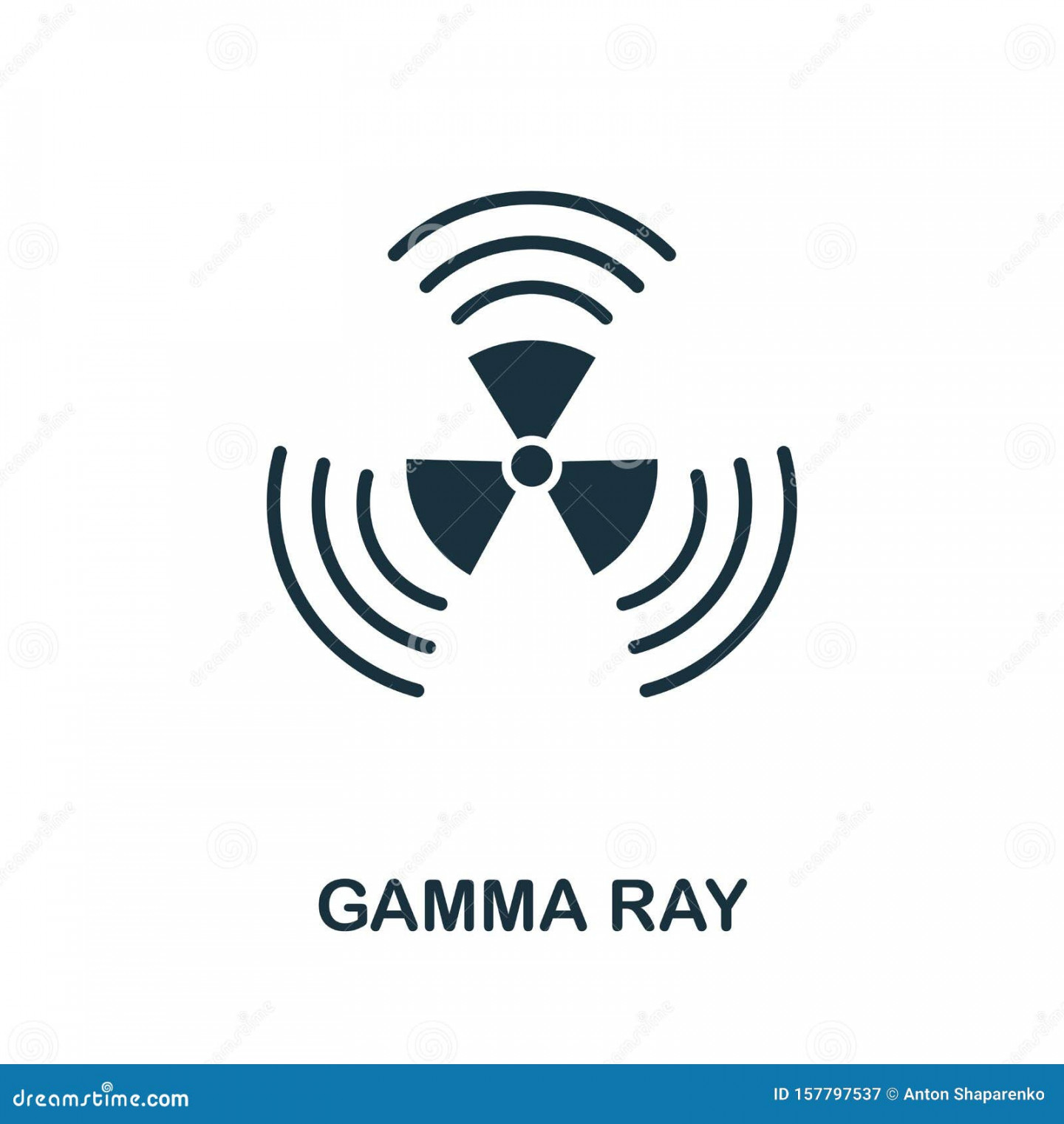 Symbol Für Gamma Ray Kreatives Zeichen Aus Der Sammlung