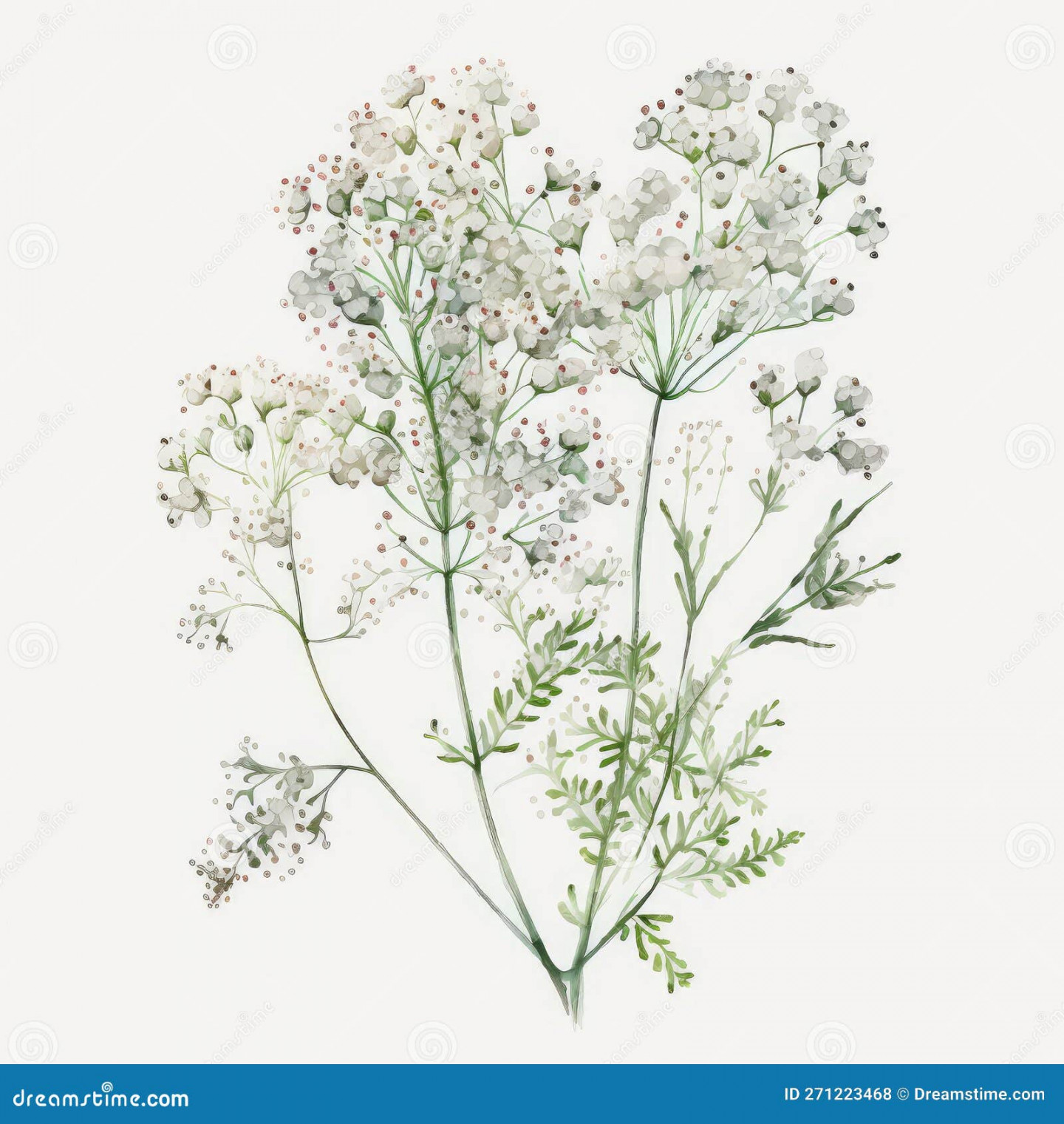 Watercolor Gypsophila Baby S Breath Floral Clipart