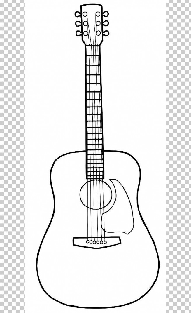 Acoustic Guitar Drawing PNG - Free Download  Guitar drawing