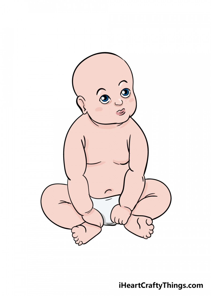 Baby Drawing - How To Draw A Baby Step By Step