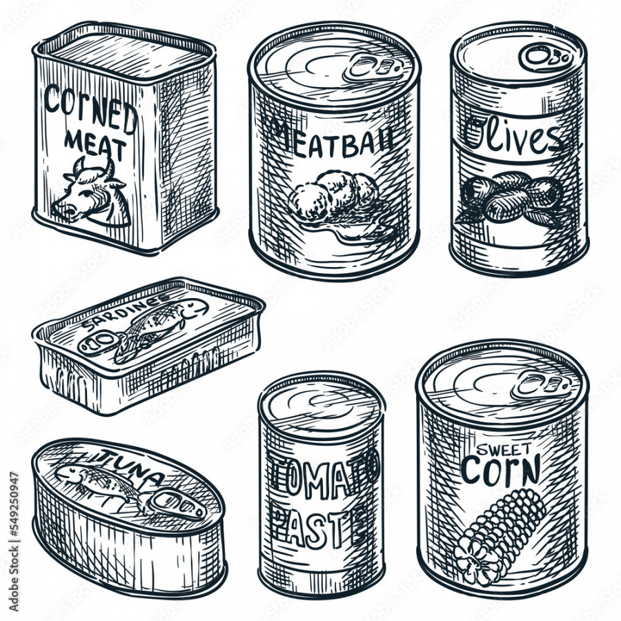 Canned food set