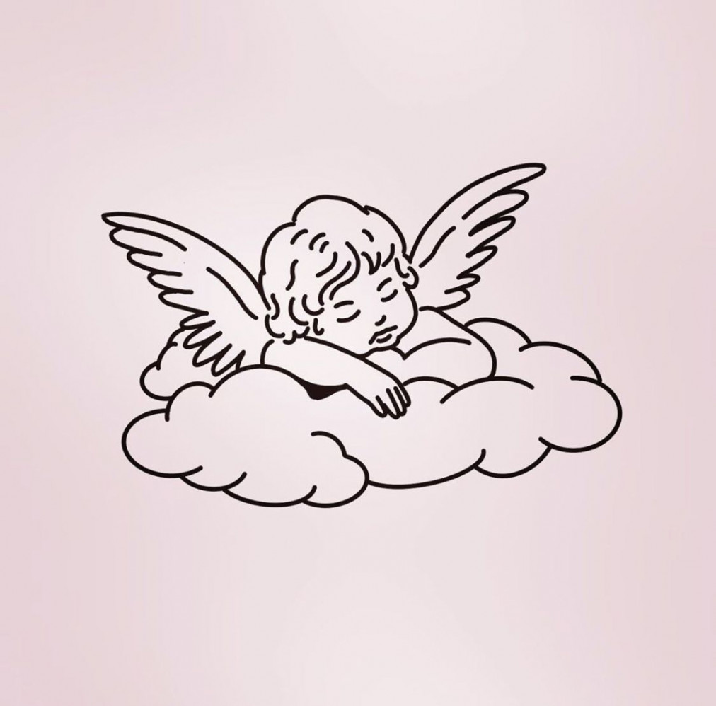 Тату ангел  Cherub tattoo, Cupid tattoo, Line art drawings