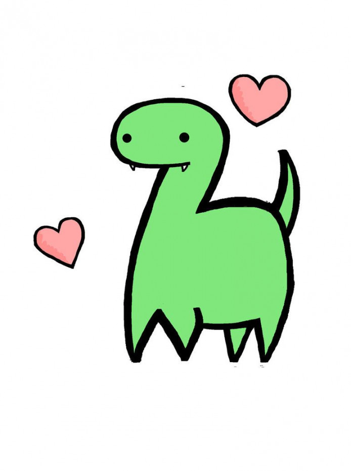 Cute Dinosaur by HalfDecaf.deviantart